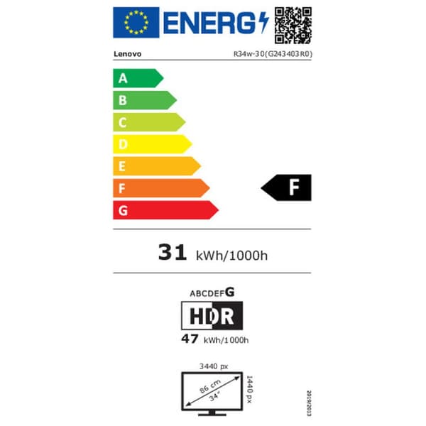 Näyttö Lenovo 67C7GACBEU Wide Quad HD 34"