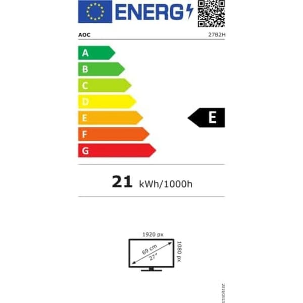 Skærm AOC 27B2H Full HD 27" 75 Hz