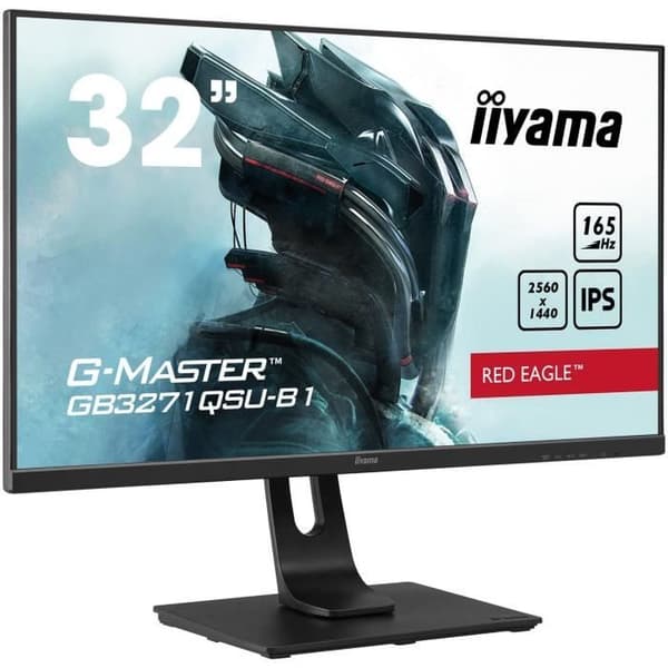 PC Gamer-skärm - IIYAMA G-Master Red Eagle - 31,5" WQHD - IPS-panel - 1 ms - 165 Hz - HDMI / AMD FreeSync (med fjärrkontroll)