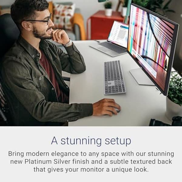 Skärm 27" 4K UHD - DELL - S2722QC - 4 ms responstid - USB-C - Inbyggda högtalare 3 W