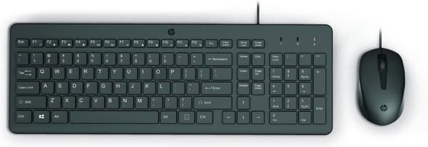 HP 150 - tastatur og mus sæt - QWERTY - Engelsk - sort