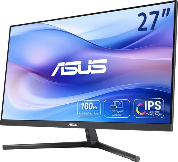 ASUS VU279CFE-B - Full HD IPS 100Hz skærm - USB-C - 27 tommer