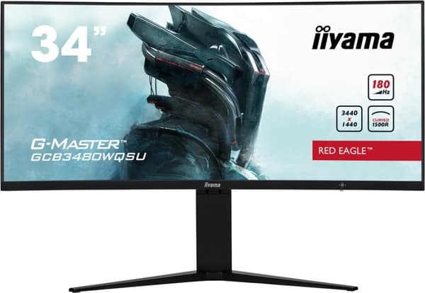 iiyama G-MASTER GCB3480WQSU-B1 34" W LCD UWQHD buss/speldatorskärm 80 cm (31,5") (GCB3480WQSU-B Svart