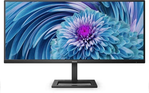 PHILIPS 346E2LAE/00 86,36 cm 86,40 cm (34") E-Line UltraWide-LCD TFT HDMI DP USB-C [Energiklasse F] (346E2LAE/00) Sort