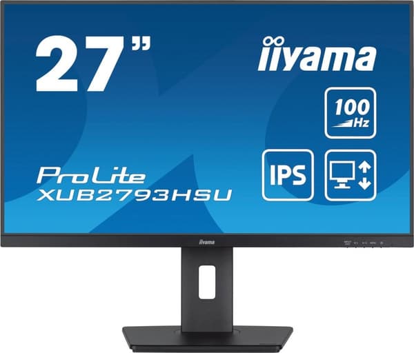 iiyama ProLite XUB2793HSU-B6 - 27 tum - IPS - Full HD - USB-hubb - Höjdjusterbar