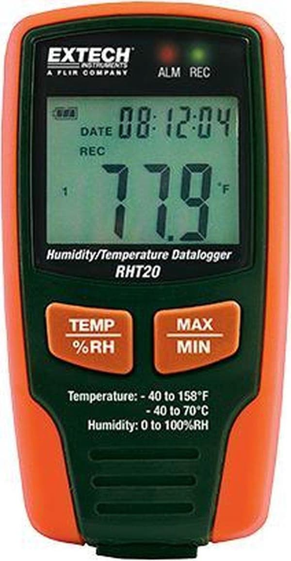 Extech Instruments datalogger, 1 kanal, USB, 16000 mätningar (RHT20)