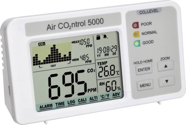 TFA Dostmann AirCO2ntrol 5000 - Co2 Måler - Med hukommelseskort