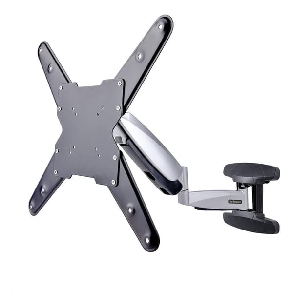 StarTech.com Vægmonterbar VESA TV-arm, Justerbar Full Motion TV-vægbeslag til 23"-55" skærme, Kompakt skærmarm, 30 kg vægtkapacitet, Udtrækkelig/vippe