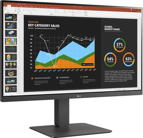 LG 27BR550Y-C.AEU computerskærm 68,6 cm (27") 1920 x 1080 pixels Full HD LED Grå [Energiklasse D] (27BR550Y-C.AEU) Grå