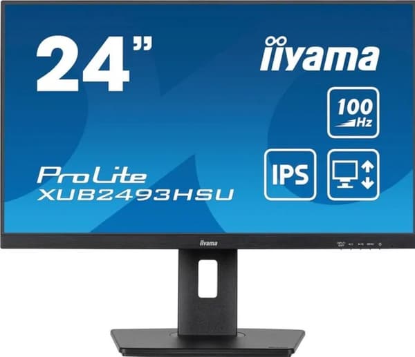 iiyama ProLite XUB2493HSU-B6 - 24 tum - IPS - Full HD - USB-hubb - Höjdjusterbar