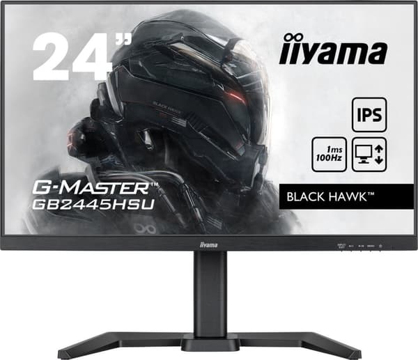 iiyama G-MASTER Black Hawk GB2445HSU-B1 - LED-skärm - 60,5 cm (24") - 1920 x 1080 Full HD (1080p)