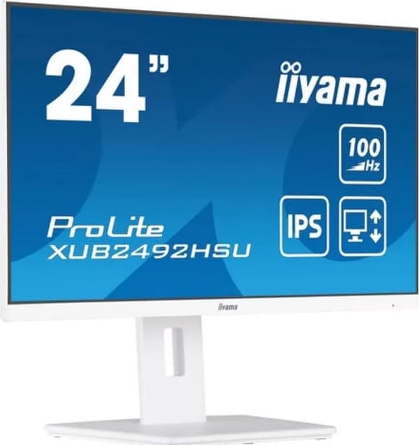 iiyama ProLite XUB2492HSU-W6 - 24 tommer - IPS - Fuld HD - USB-hub - Højdejusterbar