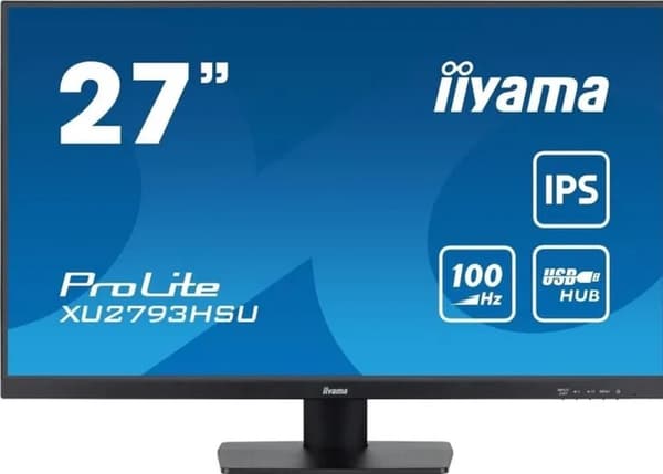 iiyama ProLite XU2793HSU-B6 - 27 tum - IPS - Full HD - USB-hubb Svart