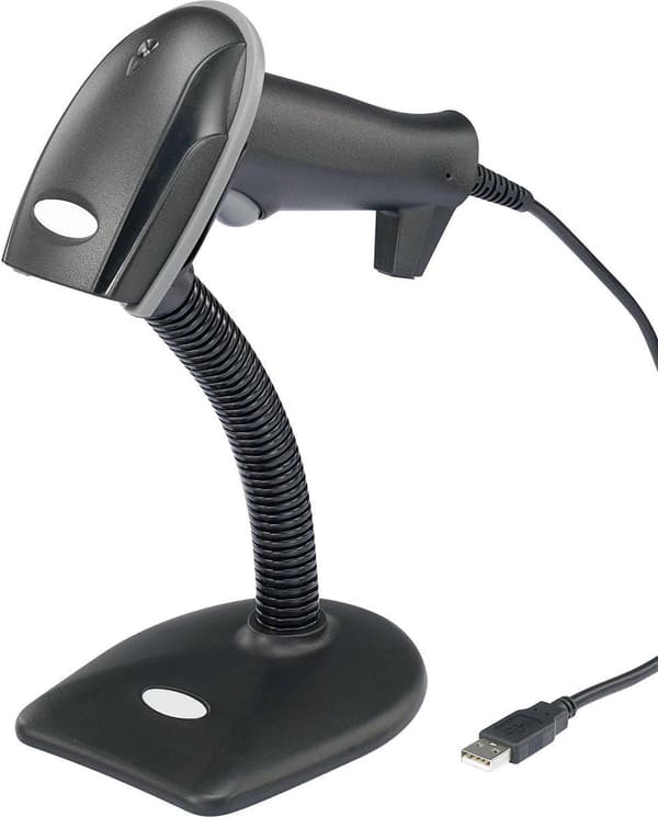 Renkforce LS6300E USB Kit Viivakoodinlukija Kaapeli 1D Laser Musta Manuaalinen USB