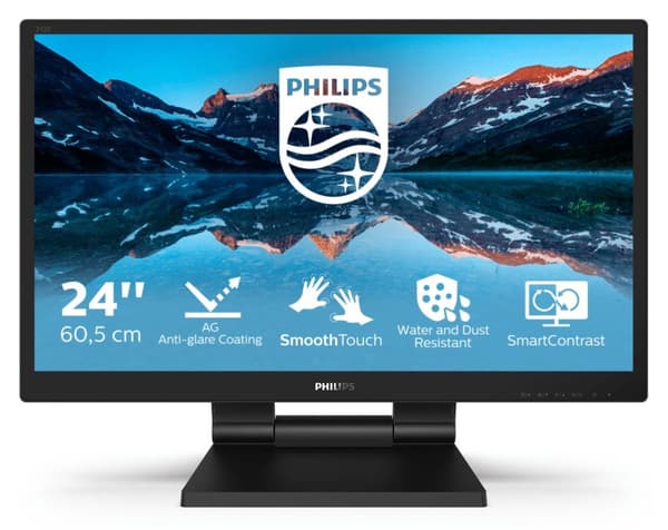Philips B Line 242B9TL - LED-skärm - 61 cm (24") (23,8" synlig) - pekskärm - 1920 x 1080 Full HD (1080p) @ 60 Hz - IPS - 250 cd/m² - 1000:1 - 5 ms - H