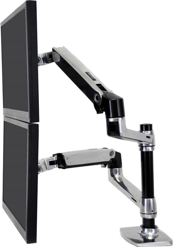 Ergotron LX Dual LCD lodret stabelarm ALM