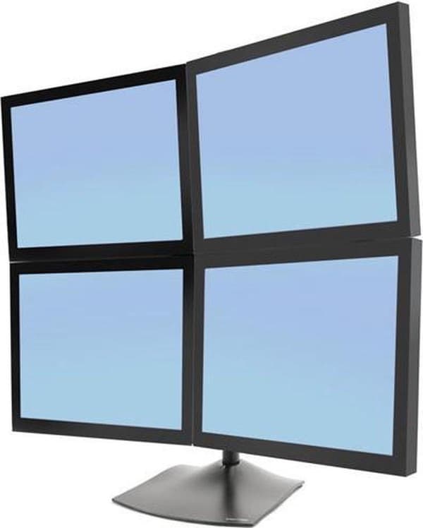 Ergotron DS100 Monitorvoet 4-fold 25,4 cm (10) - 61,0 cm (24) Roteerbaar