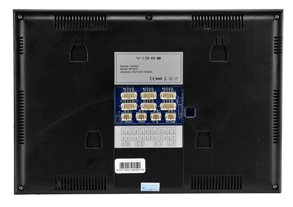 WiFi video dørtelefon monitor VIDOS X M11B-X 7" skærm LCD TFT 1024x600px Sort