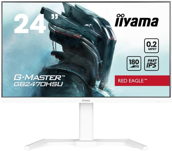 iiyama G-MASTER GB2470HSU-W6 datorskärm 60,5 cm (23,8 tum) 1920 x 1080 pixlar Full HD LED Vit Vit
