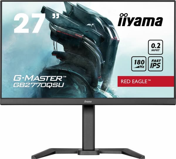 iiyama G-MASTER GB2770QSU-B6 datorskärm 68,6 cm (27") 2560 x 1440 pixlar 2K Ultra HD LCD Svart Svart