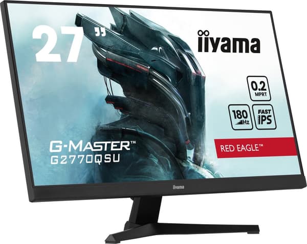 iiyama G-MASTER G2770QSU-B6 datorskärm 68,6 cm (27") 2560 x 1440 pixlar Wide Quad HD LED Svart