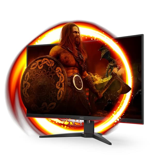 AOC G2 C32G2ZE/BK datorskärm 80 cm (31,5 tum) 1920 x 1080 pixlar Full HD LED Svart, Röd