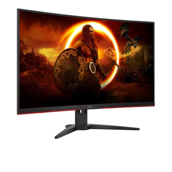 AOC G2 C32G2ZE/BK datorskärm 80 cm (31,5 tum) 1920 x 1080 pixlar Full HD LED Svart, Röd Svart, Röd