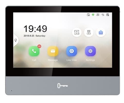 HIKVISION DS-KH8350-TE1 video-intercom-monitor Sort, Grå