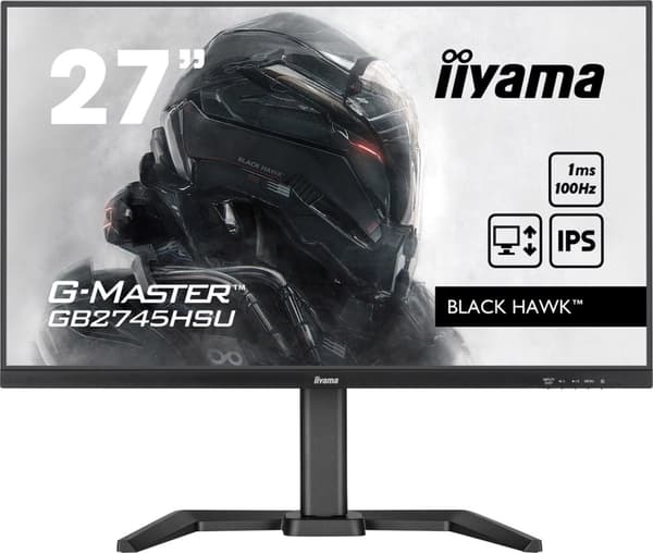 IIYAMA LED-SKÄRM 27" GB2745HSU-B2 100Hz Svart