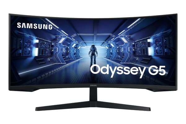 Samsung Odyssey C34G55TWWP computerskærm 86,4 cm (34") 3440 x 1440 pixels UltraWide Dual Quad HD LED Sort