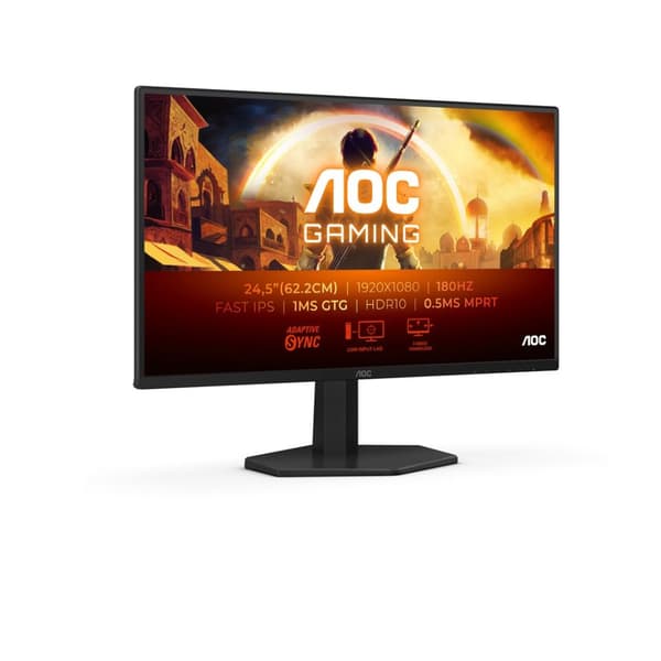AOC G4 25G42E computerskærm 62,2 cm (24,5") 1920 x 1080 pixels Full HD LED Sort, Rød
