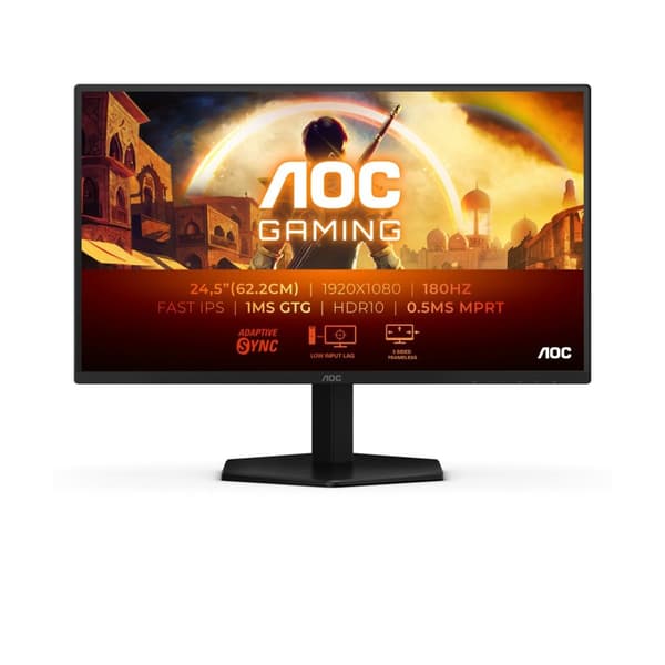 AOC G4 25G42E computerskærm 62,2 cm (24,5") 1920 x 1080 pixels Full HD LED Sort, Rød Sort, Rød