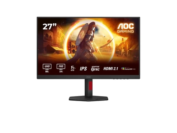 AOC G4 U27G4R, 68,6 cm (27"), 3840 x 2160 pixel, Quad HD, LED, 1 ms, Sort, Rød