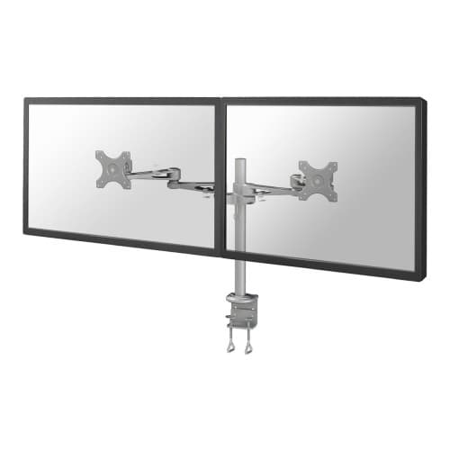 Neomounts FPMA-D935D monteringssats - fullständig rörelse - för 2 LCD-bildskärmar - silver Silver