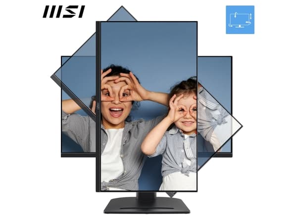 MSI Pro MP275QPG 27 Inch Monitor, QHD (2560 x 1440), 100Hz, IPS, 1ms, 2x HDMI 2.0b, 1x DP 1.2a output, Built-in Speakers, Anti-Glare, Anti-Flicker, L