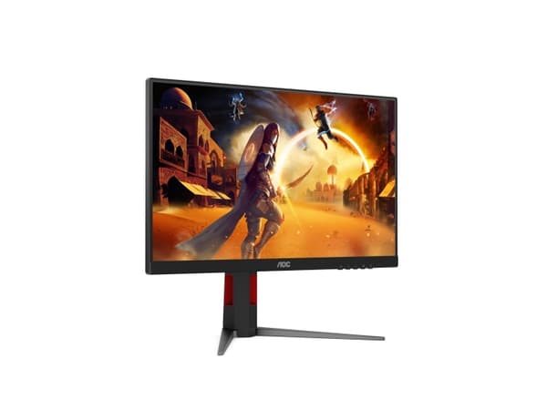 AOC G4 24G4HA, 60,5 cm (23.8"), 1920 x 1080 pixel, Fuld HD, LED, 1 ms, Sort, Rød