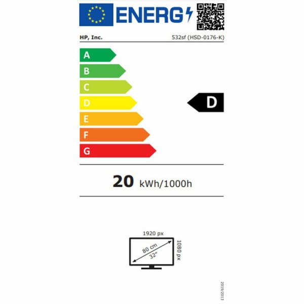 Pelinäyttö HP 94F50E9#ABB Full HD 31,5"