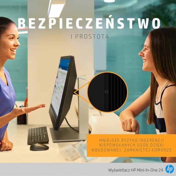 HP Mini-in-One 24" datorskärm 60,5 cm (23,8 tum) 1920 x 1080 pixlar Full HD LED Svart