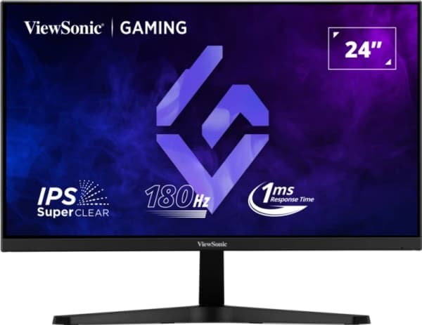 Viewsonic VX24G1-HD, 61 cm (24"), 1920 x 1080 pixels, Full HD, LED, Black musta