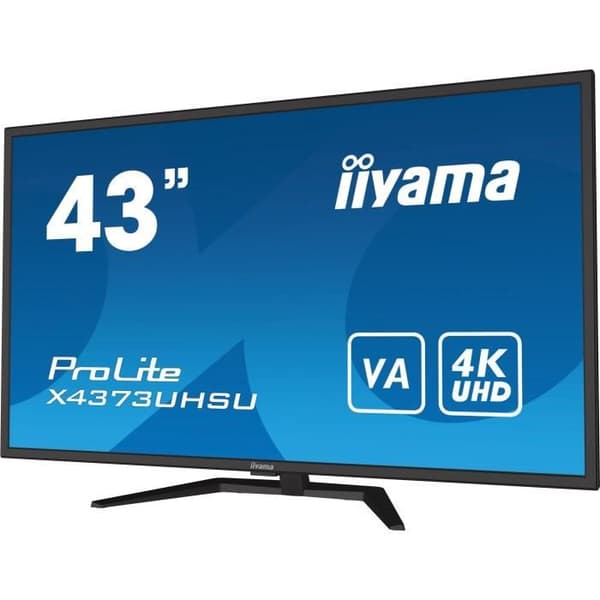 PC-skärm - IIYAMA - X4373UHSU-B1 - 43" VA LED 4K 3840 x 2160 - 3ms - 60Hz - 2 x HDMI 1 x DP 1x mini DP