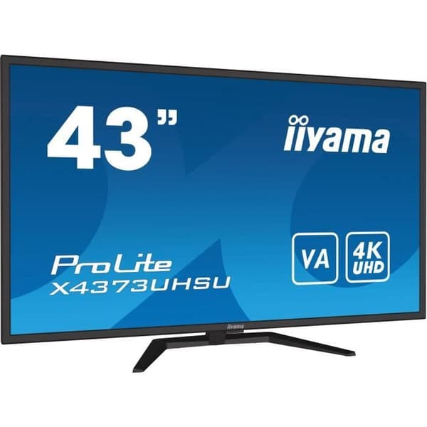 PC-skärm - IIYAMA - X4373UHSU-B1 - 43" VA LED 4K 3840 x 2160 - 3ms - 60Hz - 2 x HDMI 1 x DP 1x mini DP