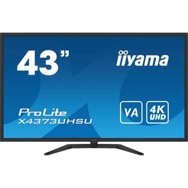 PC-skärm - IIYAMA - X4373UHSU-B1 - 43" VA LED 4K 3840 x 2160 - 3ms - 60Hz - 2 x HDMI 1 x DP 1x mini DP