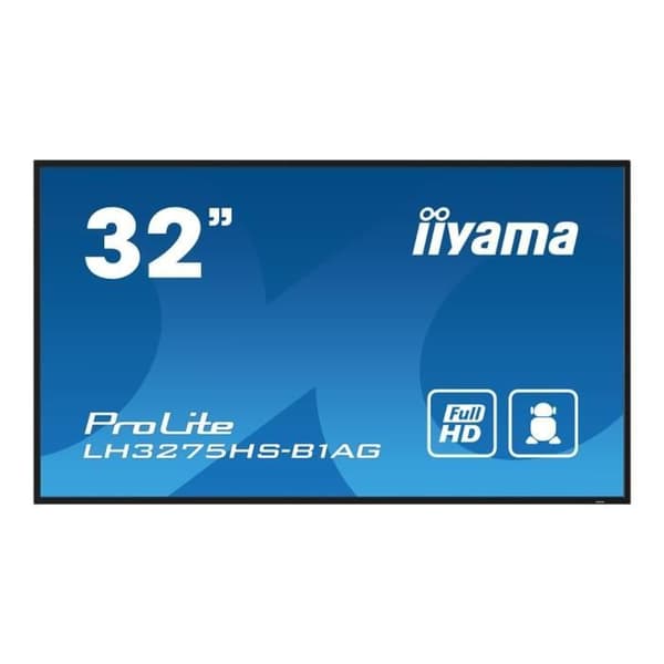 LED-bakgrundsbelyst LCD platt skärm med integrerad SoC mediaspelare - iiyama - iiyama ProLite LH3275HS-B1AG - diagonklass