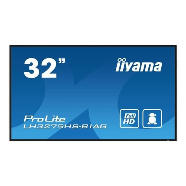 LED-bakgrundsbelyst LCD platt skärm med integrerad SoC mediaspelare - iiyama - iiyama ProLite LH3275HS-B1AG - diagonklass