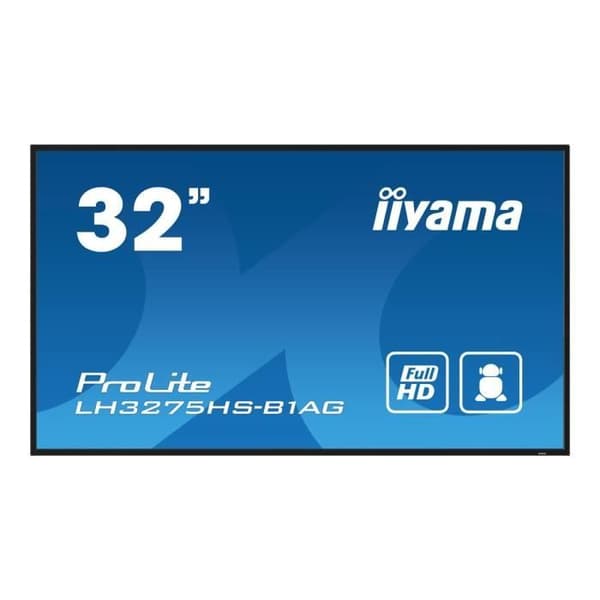 LED-bakgrundsbelyst LCD platt skärm med integrerad SoC mediaspelare - iiyama - iiyama ProLite LH3275HS-B1AG - diagonklass