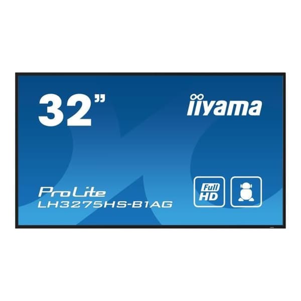 LED-bakgrundsbelyst LCD platt skärm med integrerad SoC mediaspelare - iiyama - iiyama ProLite LH3275HS-B1AG - diagonklass