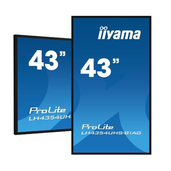 LCD-skärm - iiyama - ProLite LH4375UHS-B1AG - 43 tum - 4K - LED-bakbelyst Svart