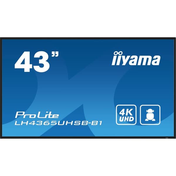 LCD-skärm - iiyama - ProLite LH4365UHSB-B1 - 43" - 4K UHD - LED-bakgrundsbelyst