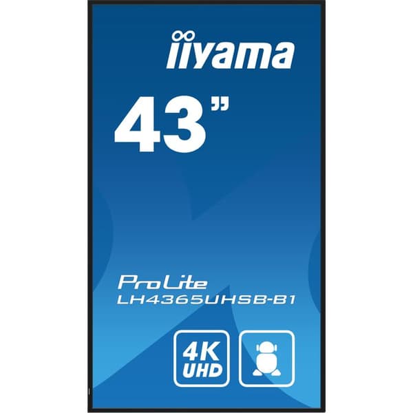 LCD-skärm - iiyama - ProLite LH4365UHSB-B1 - 43" - 4K UHD - LED-bakgrundsbelyst