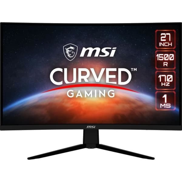 PC Gamer Monitor - MSI - G273CQ - 27" - VA-panel - QHD - 1 ms - 170 Hz - HDR - Freesync Premium - DP + HDMI - VESA-kompatibel
